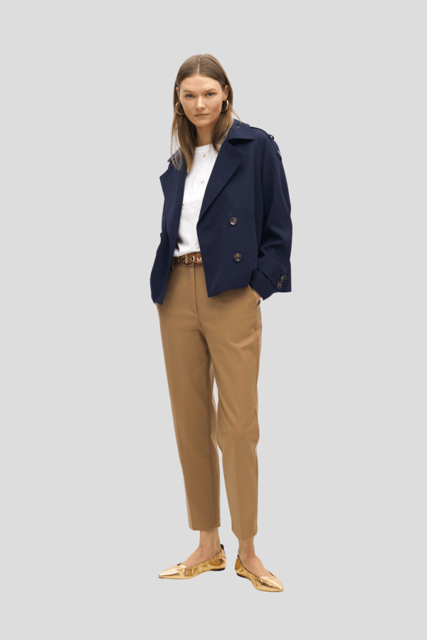 Chino Pants with Logo Elastic and Strass