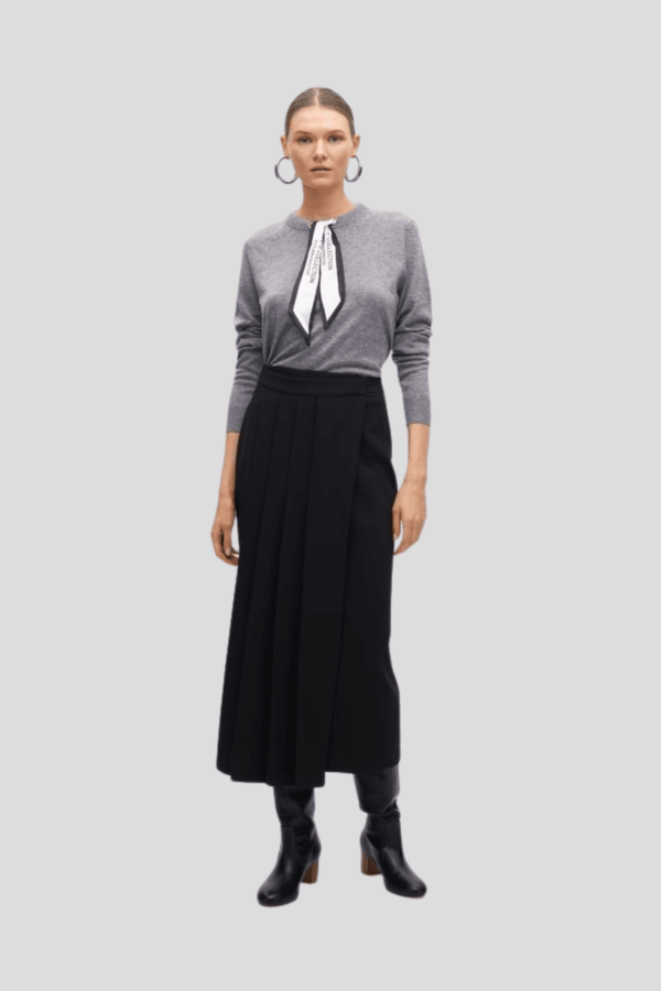 Midi skirt pleats