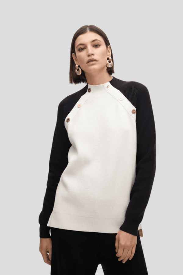 Contrast Sleeve Sweater