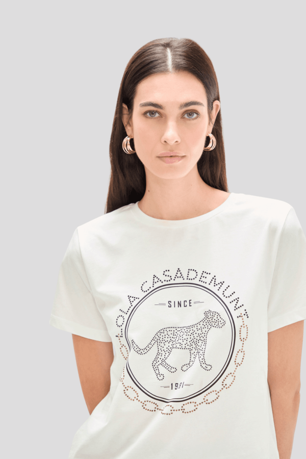Camiseta rosco con strass