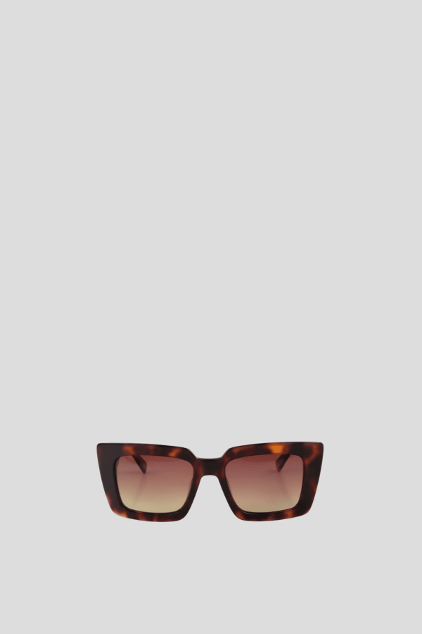Gafa de sol rectangular con logo leopardo