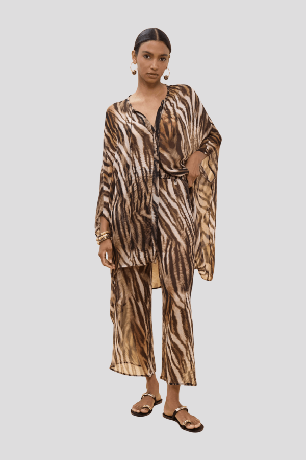 Camisa estampado zebra